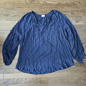 Ava & Viv Navy Blue Women's Top